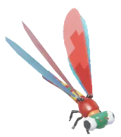 Colorful Brick Large Red Damselfly