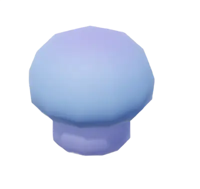 Bizarre Button Mushroom Blue